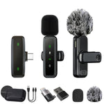 Microfono wireless a clip per colletto con riduzione rumore
