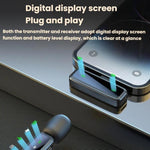 Microfono wireless a clip per colletto con riduzione rumore