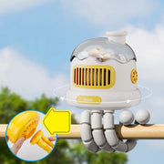 Ventilatore portatile silenzioso senza pale a forma di polpo, con clip, per passeggini., Oscillating White, Oscillating Pink, Oscillating Yellow, Non-oscillating White, Non-oscillating Pink, Non-oscillating Yellow