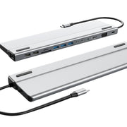 14 In 1  Type-C Docking Station USB HUB Multi Port Hub Laptop Converter, BT14E