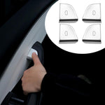 Patch protettiva per i pulsanti delle portiere dei modelli Tesla Model 3 Highland / Model Y dal 2024 in poi., For Tesla Model 3 Highlan 4pcs /Set