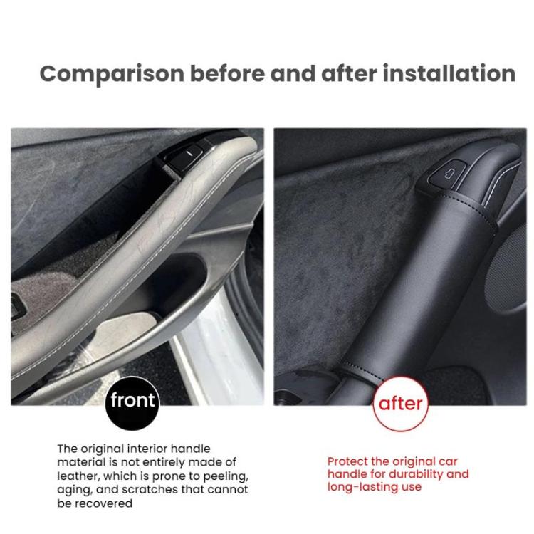 Modifica della copertura della maniglia interna della portiera per Tesla Model 3 2021-2023 / Y 2020-2024