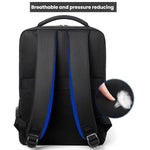 OUMANTU 2106-1 Lightweight Business Laptop Backpack Large Capacity USB Charging Daypack For Work, Travel, Gym