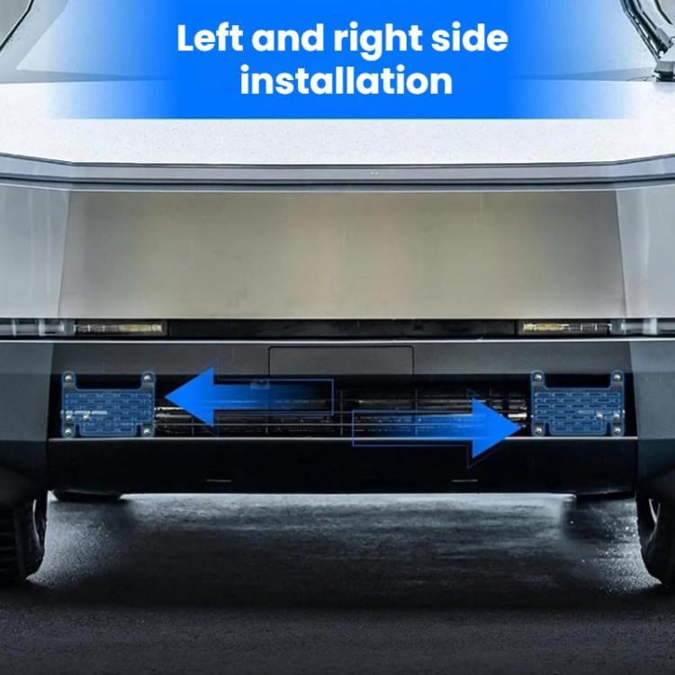 Cornice portatarga americana a sgancio rapido senza foratura per Tesla Cybertruck.