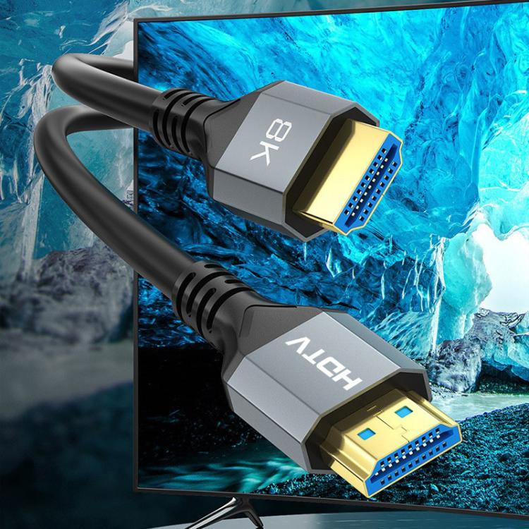 HDMI 2.1 Male To Male 8K HD Cable Computer Laptop Monitor TV Connection Cable, 1m, 1.5m, 2m, 3m, 5m, 8m, 10m