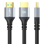 HDMI 2.1 Male To Male 8K HD Cable Computer Laptop Monitor TV Connection Cable, 1m, 1.5m, 2m, 3m, 5m, 8m, 10m