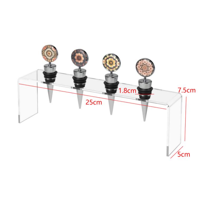 Supporto in acrilico per conservare ed esporre tappi di sughero per bottiglie di vino., YX184 1pc, YX184 2pcs /Set