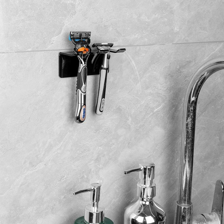 Supporto autoadesivo in acrilico per riporre i rasoi in bagno., 1pc, 2pcs