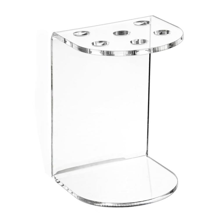 Supporto per riporre e mostrare gli strumenti da barbiere in acrilico a 6 fori, 1pc, 2pcs