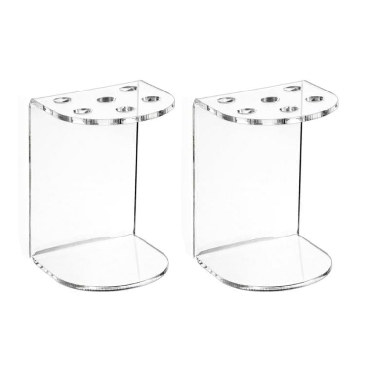 Supporto per riporre e mostrare gli strumenti da barbiere in acrilico a 6 fori, 1pc, 2pcs