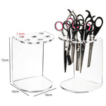 Supporto per riporre e mostrare gli strumenti da barbiere in acrilico a 6 fori, 1pc, 2pcs