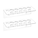 Supporto da parete in acrilico a 11 fori per forbici e strumenti da barbiere, 1pc, 2pcs