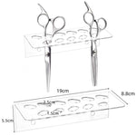 Supporto da parete in acrilico a 11 fori per forbici e strumenti da barbiere, 1pc, 2pcs