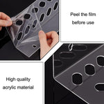 Supporto da parete in acrilico a 11 fori per forbici e strumenti da barbiere, 1pc, 2pcs