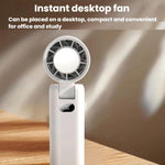 Ventilatore portatile pieghevole WT21 con display batteria