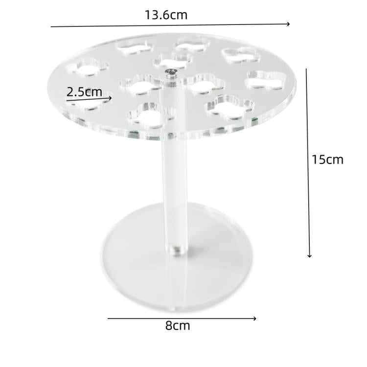 Supporto da parete in acrilico a 11 fori per forbici e strumenti da barbiere, 1pc, 2pcs