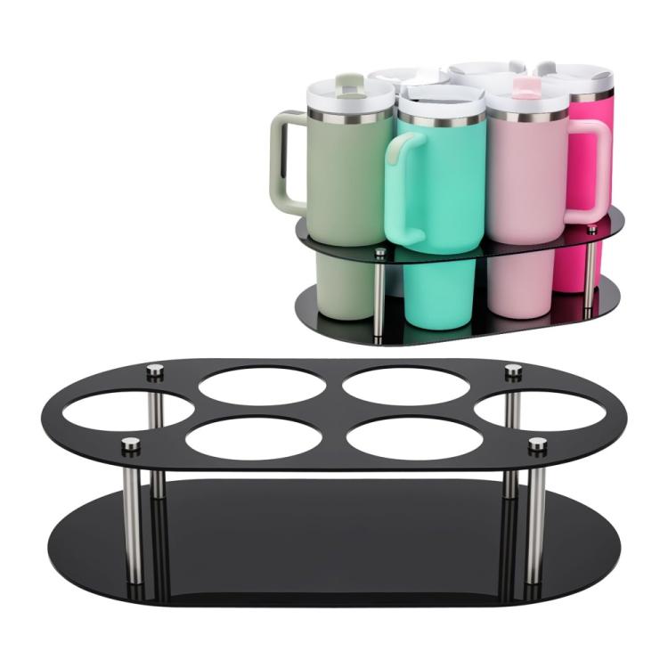 Supporto da scrivania per bottiglie d'acqua, YX174 Black, YX174 Transparent
