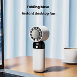 Ventilatore USB portatile silenzioso con display digitale