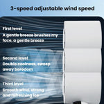 Ventilatore USB portatile silenzioso con display digitale