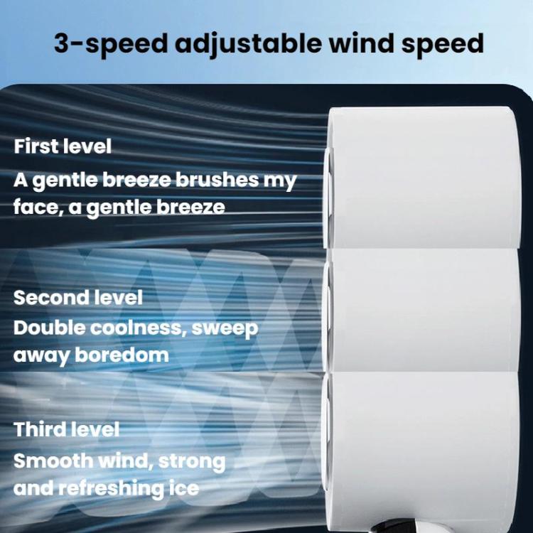 Ventilatore USB portatile silenzioso con display digitale