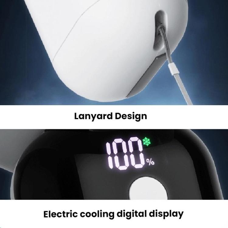 Ventilatore USB portatile silenzioso con display digitale