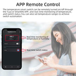 Modulo interruttore a contatto secco con controllo remoto tramite app, compatibile con Graffiti WIFI e tecnologia Wi-Fi, supporta i comandi vocali di Google e Alexa., With 1m Cable, With 2m Cable, Humidity+Integrated 1m Cable