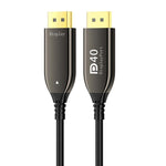 DP2.1 Male To Male 8K 60Hz HD Fiber Optic Cable For TV Computer Monitors Projectors, 10M, 15M, 20M, 25M, 30M, 40M, 50M