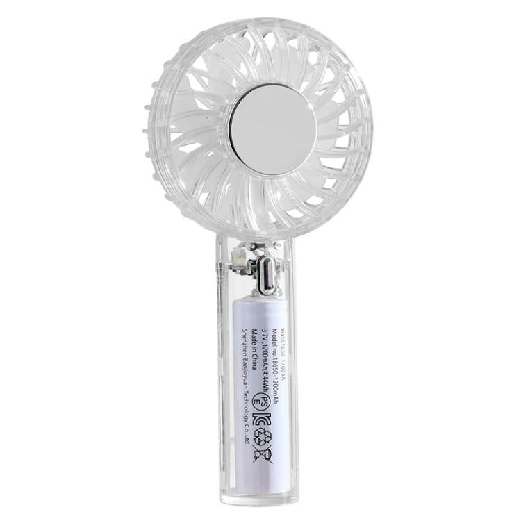 Ventilatore portatile USB YL14 trasparente 1200mAh