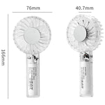 Ventilatore portatile USB YL14 trasparente 1200mAh