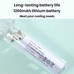 Ventilatore portatile USB YL14 trasparente 1200mAh