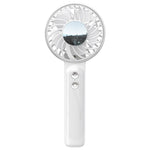 Ventilatore portatile WT25 con clip per cordino, USB, silenzioso, ricaricabile, da tavolo.