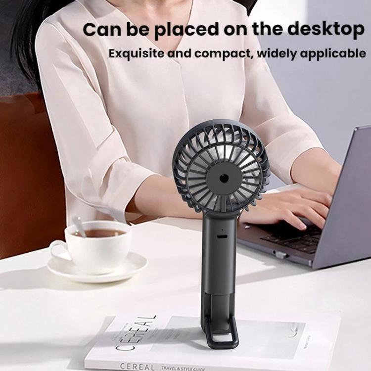 Ventilatore portatile WT25 con clip per cordino, USB, silenzioso, ricaricabile, da tavolo.