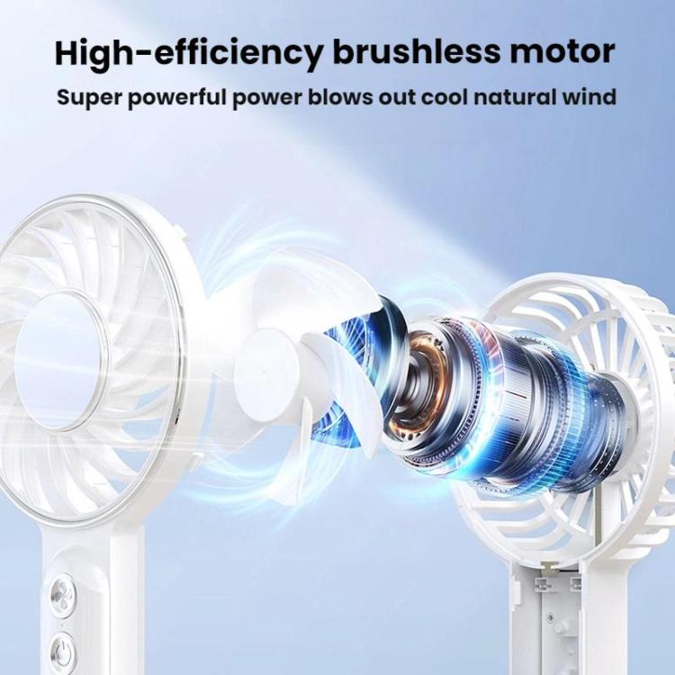 Ventilatore portatile WT25 con clip per cordino, USB, silenzioso, ricaricabile, da tavolo.