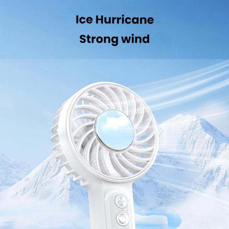 Ventilatore portatile WT25 con clip per cordino, USB, silenzioso, ricaricabile, da tavolo.