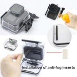 Custodia impermeabile con filtro e kit di accessori per immersioni per GoPro HERO12 Nero /11 Nero /10 Nero /9 Nero, For GoPro HERO12 Black /11 Black
