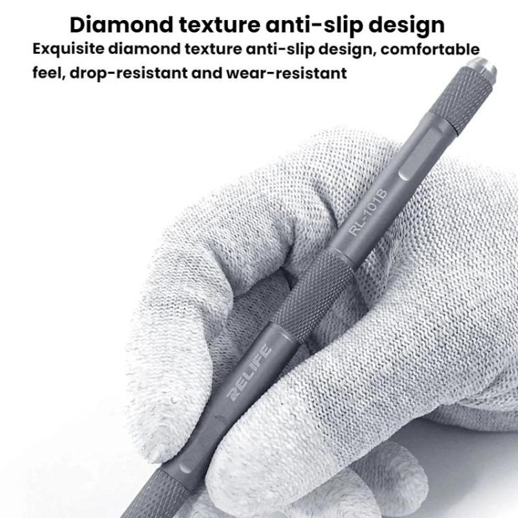 RELIFE RL-101B Set di lame 8 in 1 per la riparazione di schede madri: coltello per intaglio, rimozione della colla, coltello per il taglio di pellicole protettive per schermi., RL-101B
