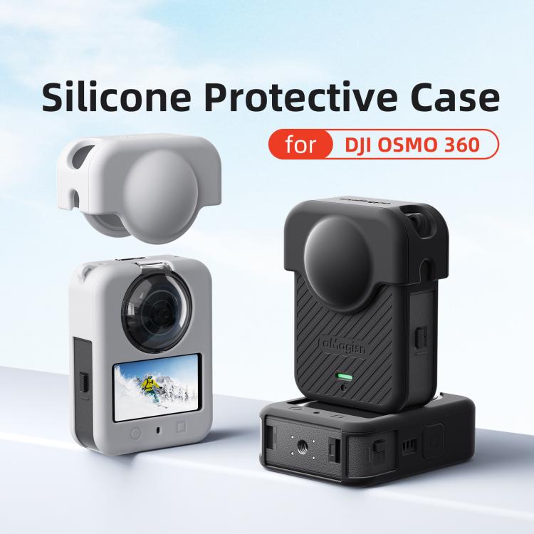 Set cover in silicone per fotocamera DJI Osmo 360 con copriobiett