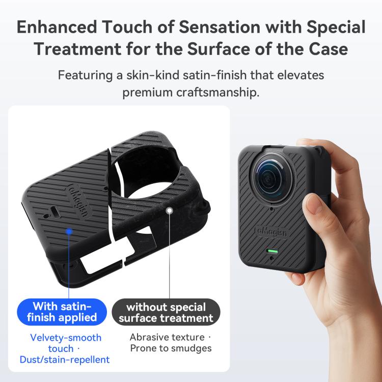 Set cover in silicone per fotocamera DJI Osmo 360 con copriobiett