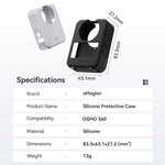 Set cover in silicone per fotocamera DJI Osmo 360 con copriobiett