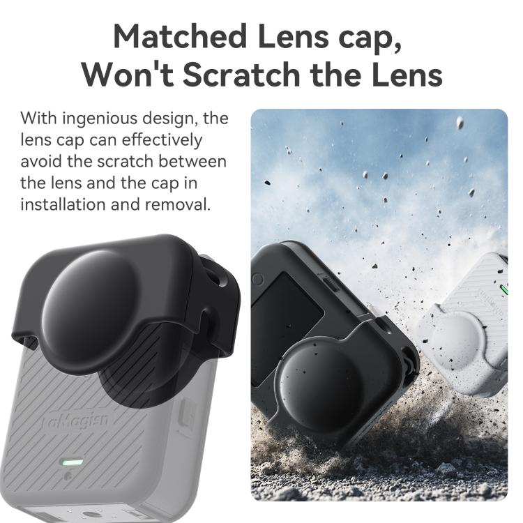 Set cover in silicone per fotocamera DJI Osmo 360 con copriobiett
