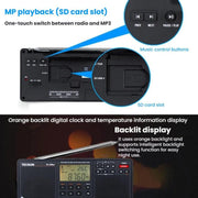 Radio portatile TECSUN PL-398MP con sintonizzazione digitale