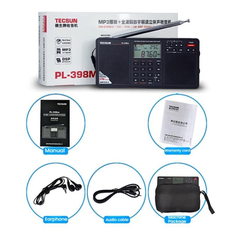Radio portatile TECSUN PL-398MP con sintonizzazione digitale