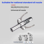 Pinze elettriche/pneumatiche per auto Ugelli per grasso ad alta pressione, Double-handle Nozzle