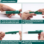 Penna tester elettrica portatile senza contatto con LED, strumento per testare i cavi a massa zero, ProsKit NT-306
