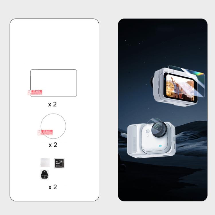 Kit protezione vetro temperato e idrogel per Insta360 GO Ultra