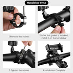 Supporto per cellulare da bicicletta WEST BIKING in lega di alluminio, supporto per navigatore per bici da strada/mountain bike., Handlebar Black, Handlebar Silver, Handlebar Red, Stem Black, Stem Silver, Stem Red