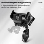 Supporto per cellulare da bicicletta WEST BIKING in lega di alluminio, supporto per navigatore per bici da strada/mountain bike., Handlebar Black, Handlebar Silver, Handlebar Red, Stem Black, Stem Silver, Stem Red