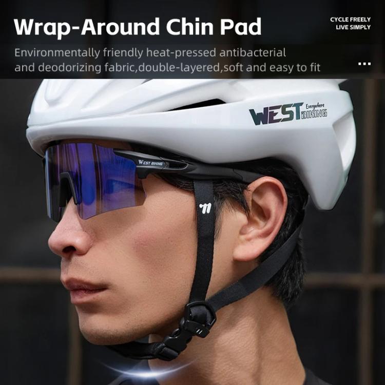 Casco da ciclismo outdoor WEST BIKING per uomo e donna, casco di sicurezza per mountain bike/bici da strada., 58-61cm
