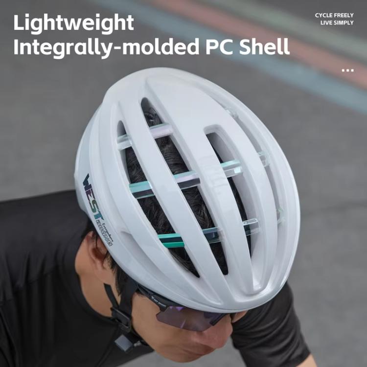 Casco da ciclismo outdoor WEST BIKING per uomo e donna, casco di sicurezza per mountain bike/bici da strada., 58-61cm