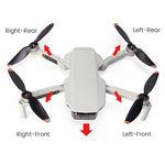 Per la riparazione del braccio del drone DJI Mini 2 SE con motore, Right Rear, Left Rear, Right Front, Left Front